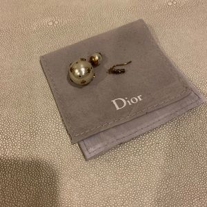 Asymmetrical Dior Studs